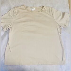 Beige Short Sleeve T-Shirt